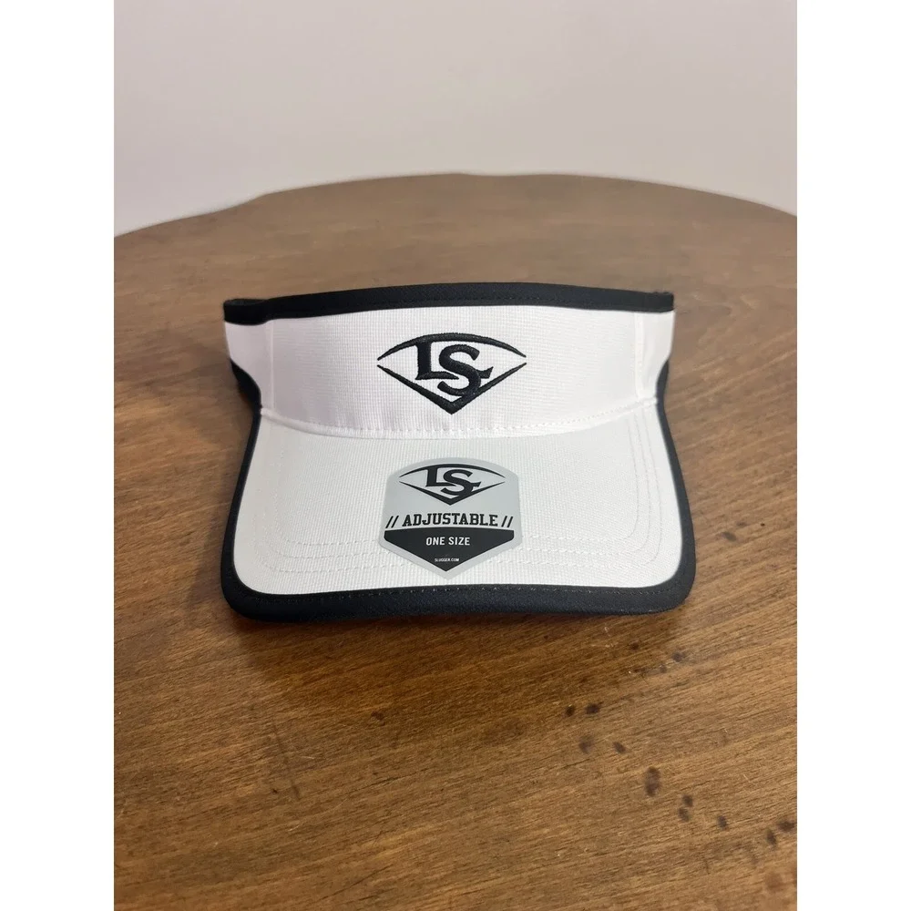 Louisville Slugger‎ Visor Hat One Size Baseball Softball OSFM White Adjustable